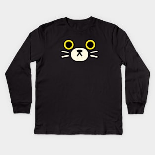 Black Cat Kawaii Kids Long Sleeve T-Shirt